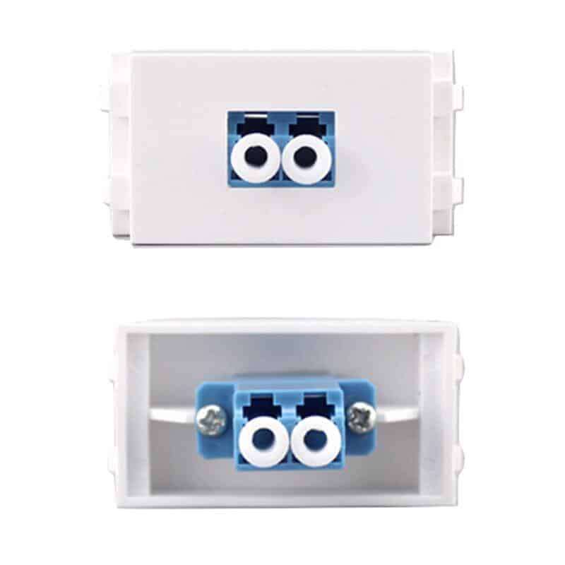 LC Fibre Optic | Keystone Wall Plate Insert | HTECH