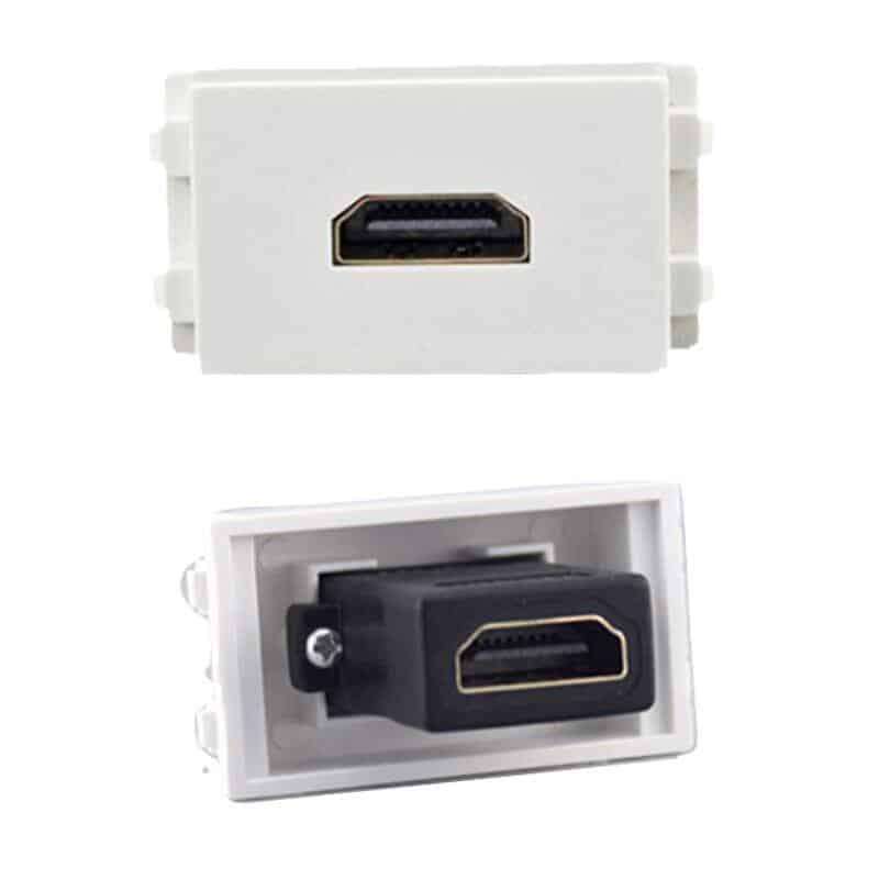 HDMI Straight | Keystone Wall Plate Insert | HTECH