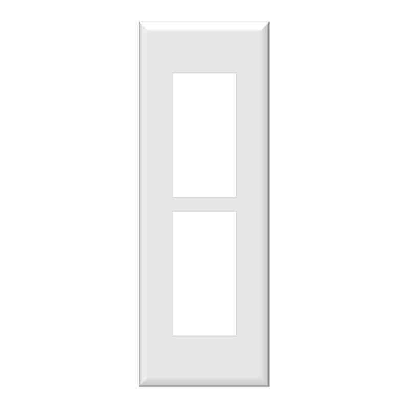 Wall Plate 195 x 70 | 6 Slot Blank | HTECH