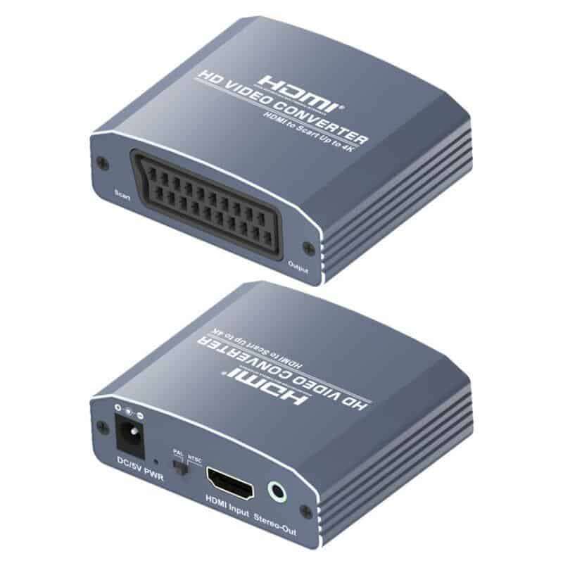 HDMI to SCART converter + Audio 3.5mm Aux Jack