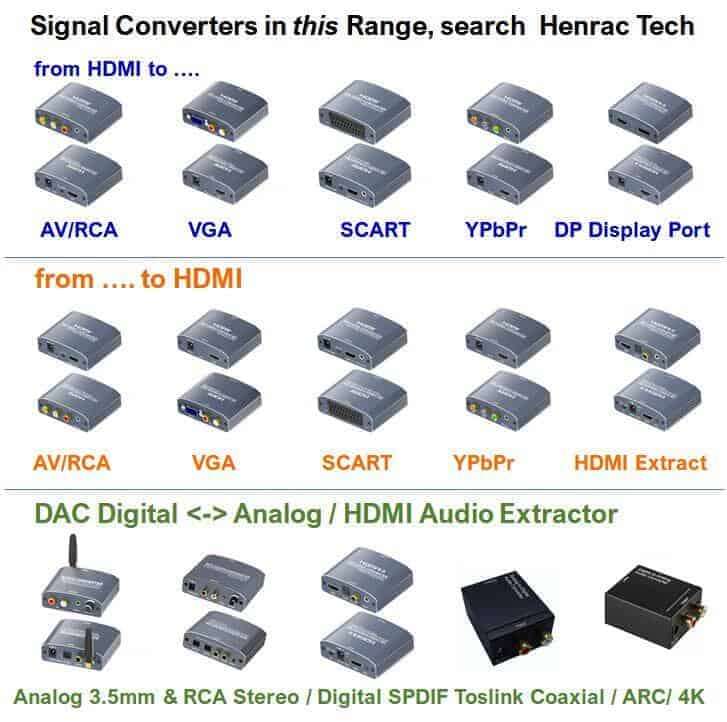 HDMI Audio Extractor, Digital Audio, SPDIF Optical & AV outputs v1.4