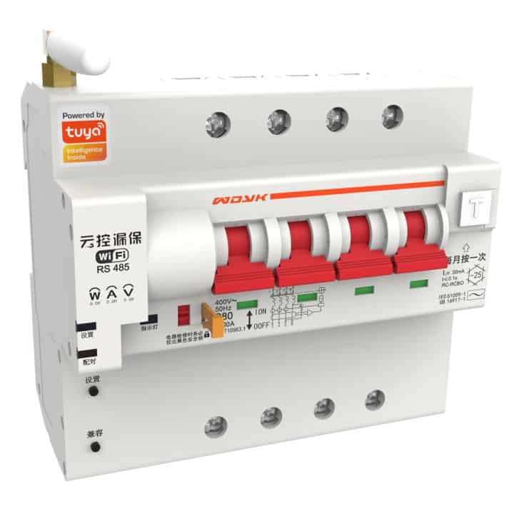 Smart Switch Circuit Breaker WAV 100A, 4 Pole Isolator + Power Energy Monitoring | 3Phase 380VAC ...