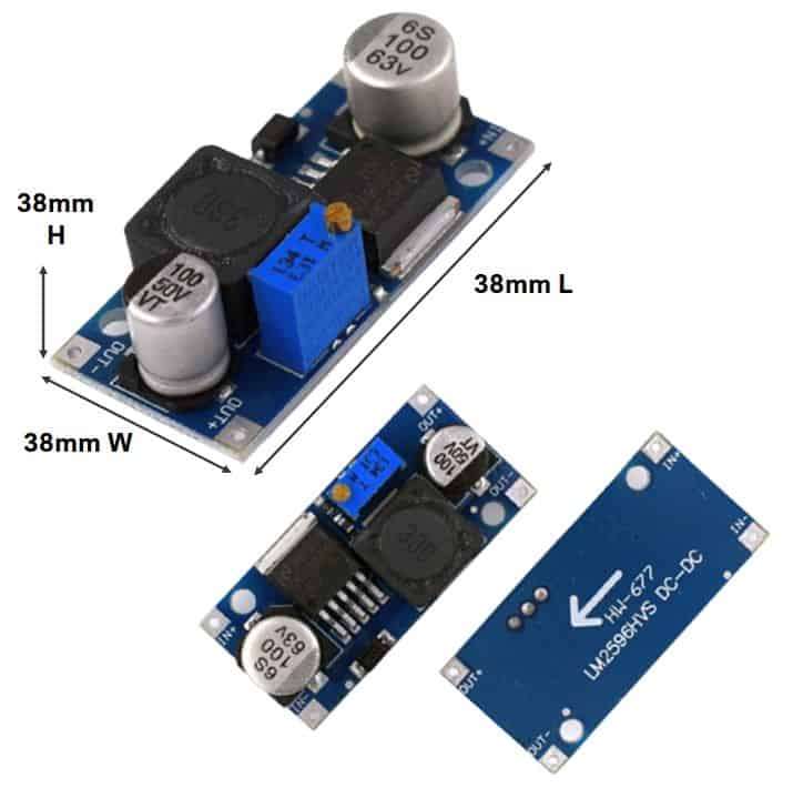 DC-DC Step-Down Power PCB | Adjustable 1.25V-35V 3A | LM2596