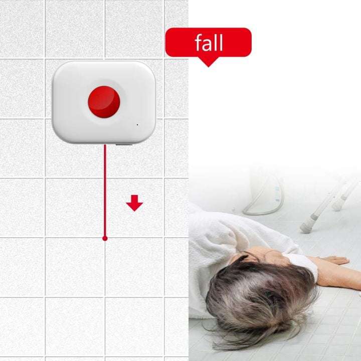 Smart SOS Panic Button Wall Mountable | WiFi & 433Mhz  | Tuya Smart Life