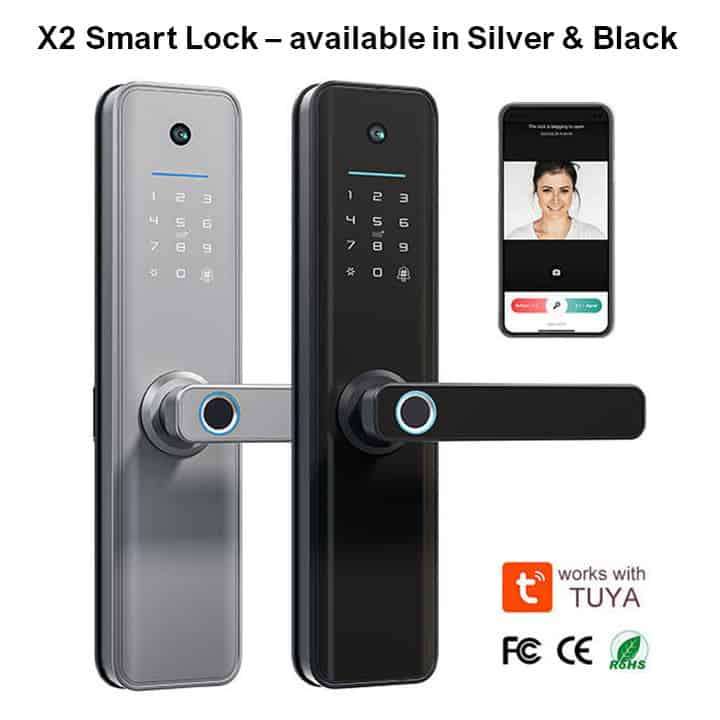 Smart Door Lock, Fingerprint, Card, Key, Code | WiFi Tuya Smart Life
