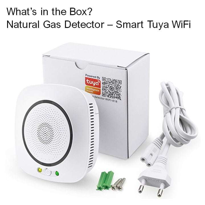 Smart Natural Gas Detector CH4 | Valve Close & Alarm | WiFi Tuya Smart Life