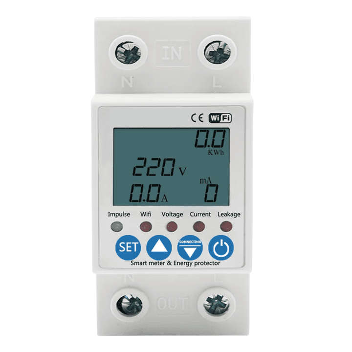 Smart Geyser Switch + Energy Consumption Monitor | 63A, 230VAC | WiFi Tuya Smart Life