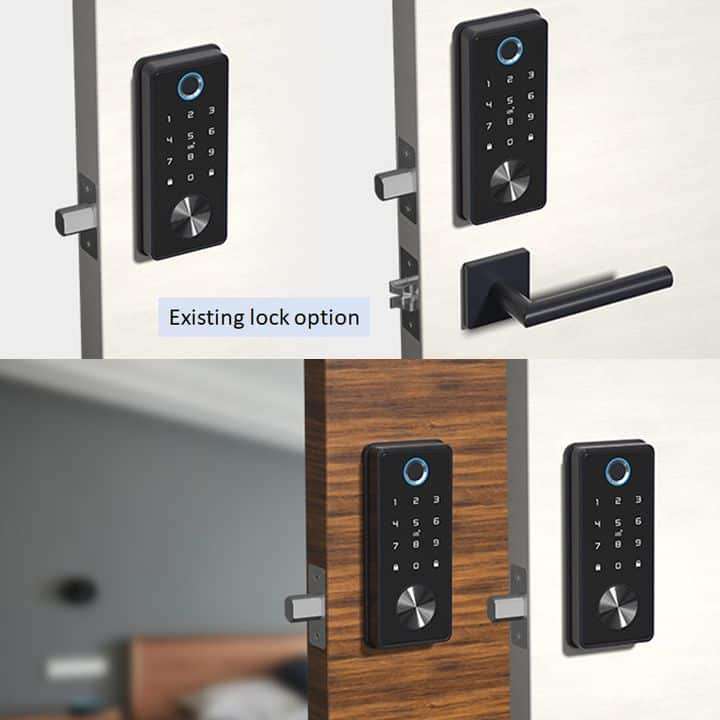 Smart Door Lock add to existing, Fingerprint, Key, Code | WiFi Tuya Smart Life