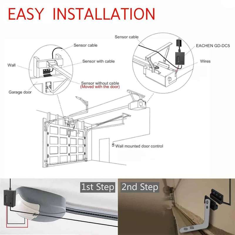 Smart Gate Garage Door Opener | Full Kit 5V-USB | WiFi Sonoff Ewelink