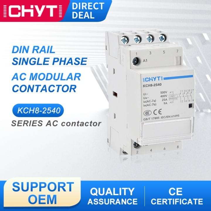 Relay Contactor 25A | Input 230VAC | Output Single 230VAC or 3 Phase 400VAC