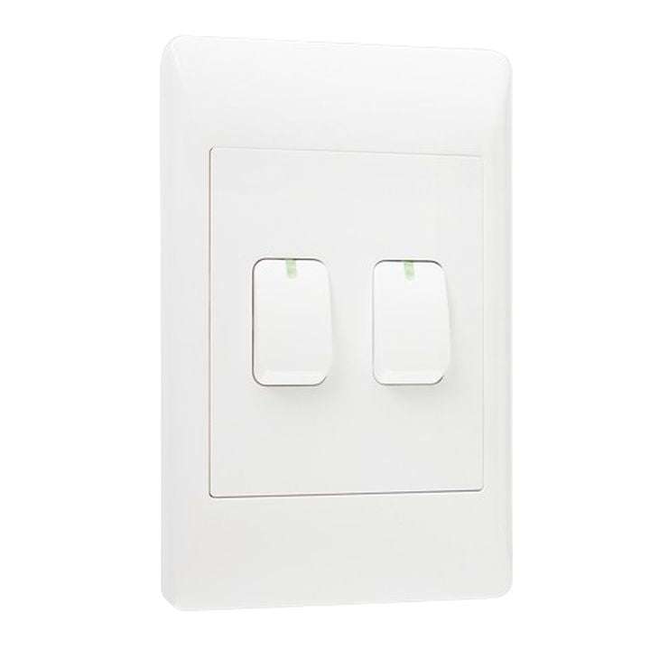 Smart Wi-Fi Mechanical Light Switch, 2 Gang | Neutral Wire | Wi-Fi Tuya Smart Life