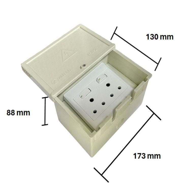 Smart Switch Outdoor IP65 Waterproof 16A SA 2 Socket | Energy Monitoring | Wi-Fi Tuya Smart Life