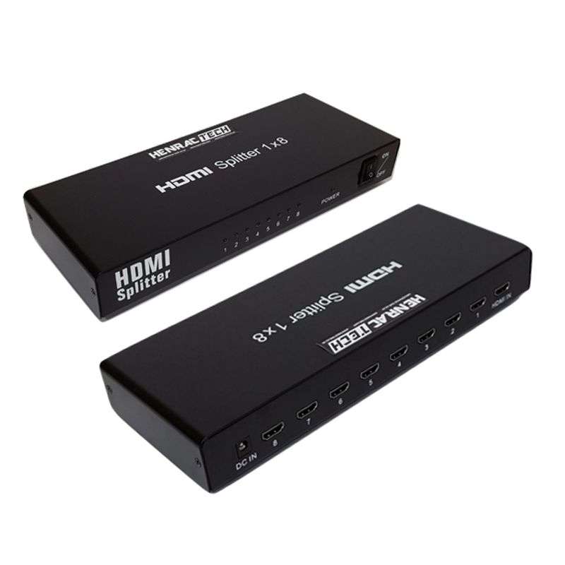 8 Port HDMI Splitter (1x In, 8x Out) | Full HD 1080p