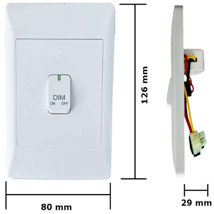 Smart WiFi Mechanical Light Dimmer, 1 Gang | Neutral Wire + BT | WiFi Tuya Smart Life