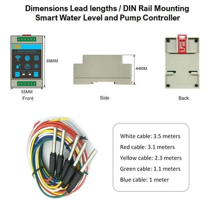 Smart WiFi Water Tank Level Sensor Plus 25A Contactor Bundle | IP65 | Tuya Smart Life