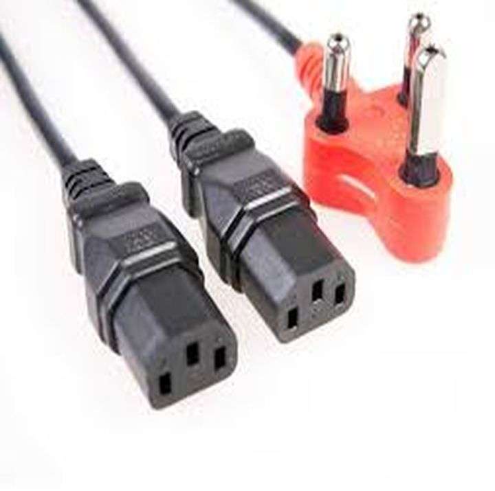 Power Cord Dedicated - 1 to 3 way | Laptop Power Supply Cable - 2m