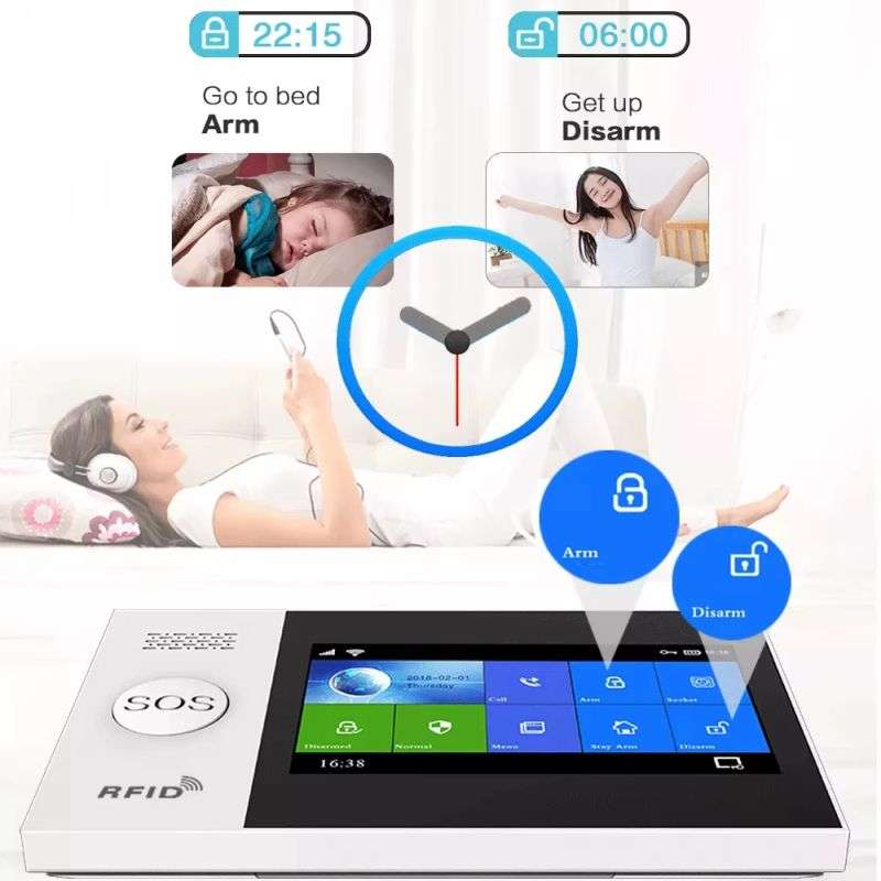 Smart Security Alarm Panel Kit | Wi-Fi, 3G Cell Network & 433 MHz | Tuya Smart Life
