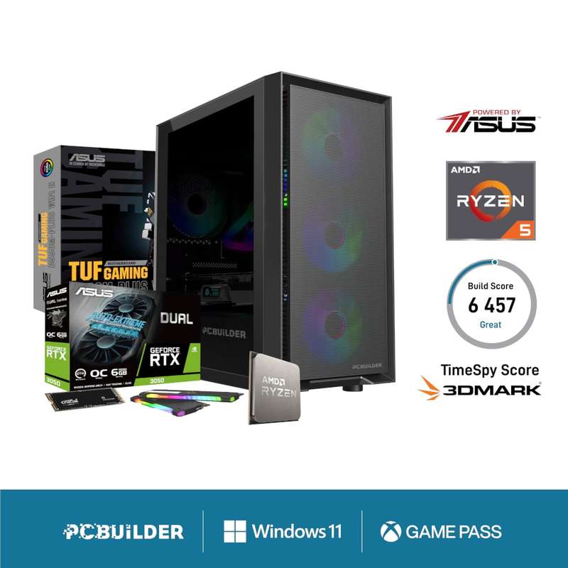 PCBuilder Ryzen 5 5600X SENTINEL Windows 11 Gaming PC