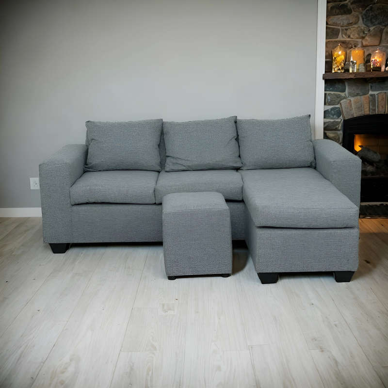Andre 3 Seater Sofa - Light Grey