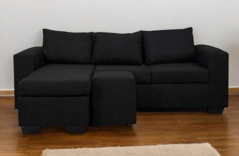 Andre 3 Seater Couch - Black