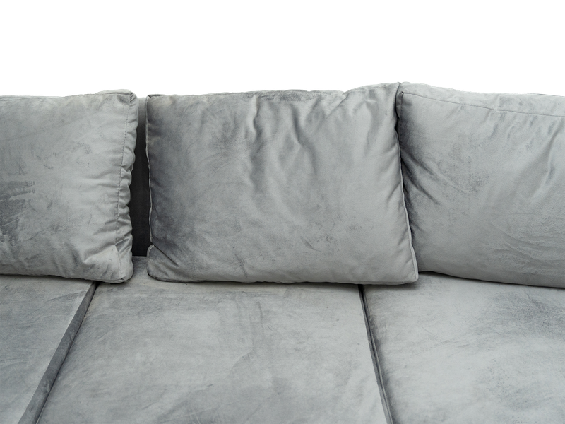 Jody 3 Seater Couch - Grey Velvet
