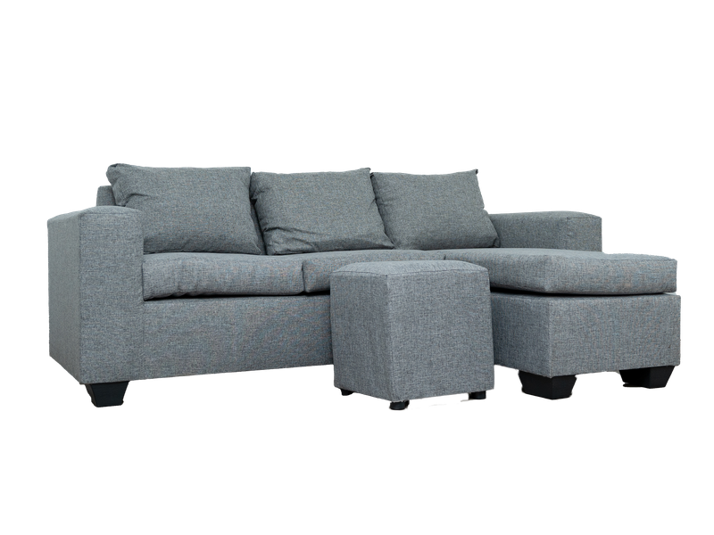 Andre 3 Seater Sofa - Light Grey