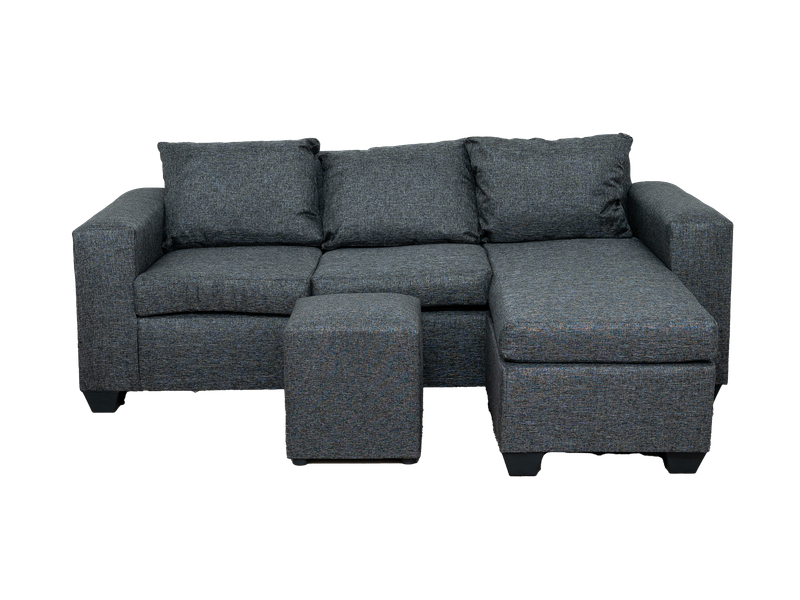 Andre 3 Seater Couch - Charcoal