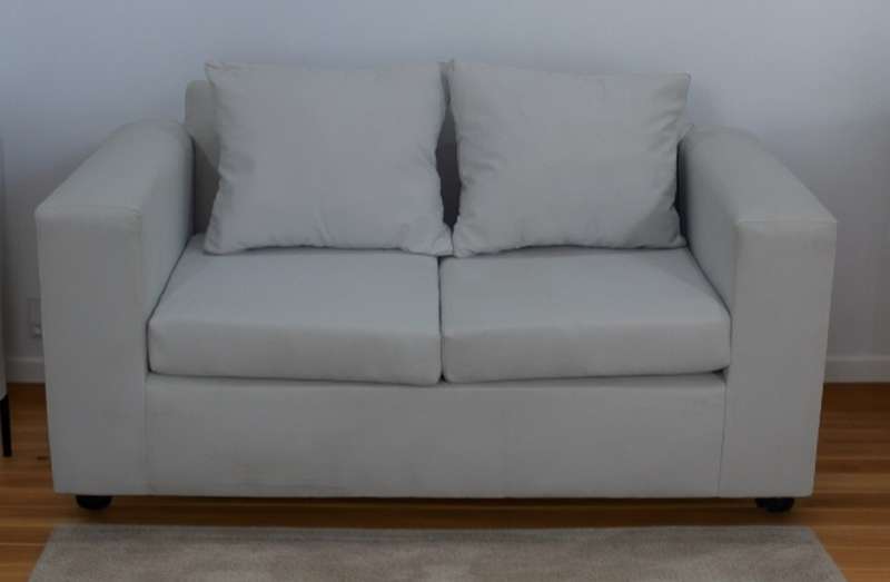 Dimension 2 Seater Couch - Light Grey