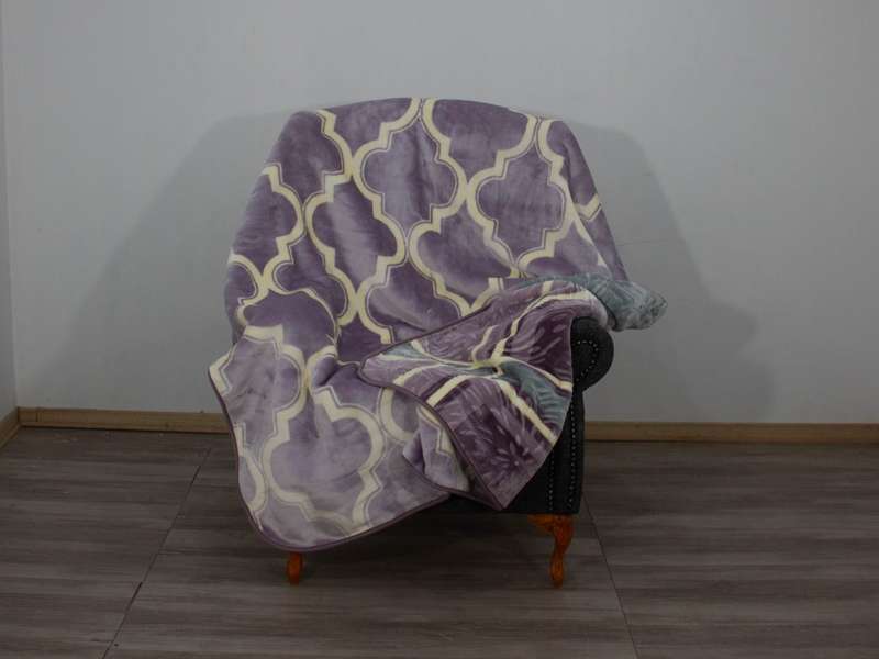Paris Blanket- Purple Circles - Queen
