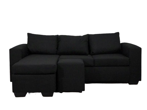 Andre 3 Seater Couch - Black