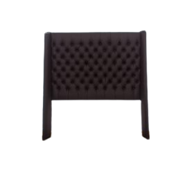 Winged Headboards - Double - Brown Studded Button
