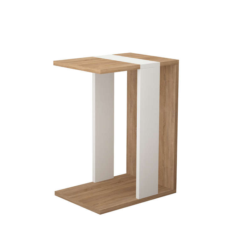 Zetti Side Table Oak - White