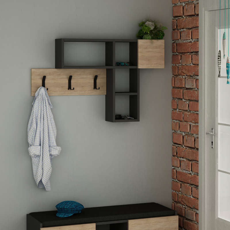 Game Hanger - Anthracite-Oak