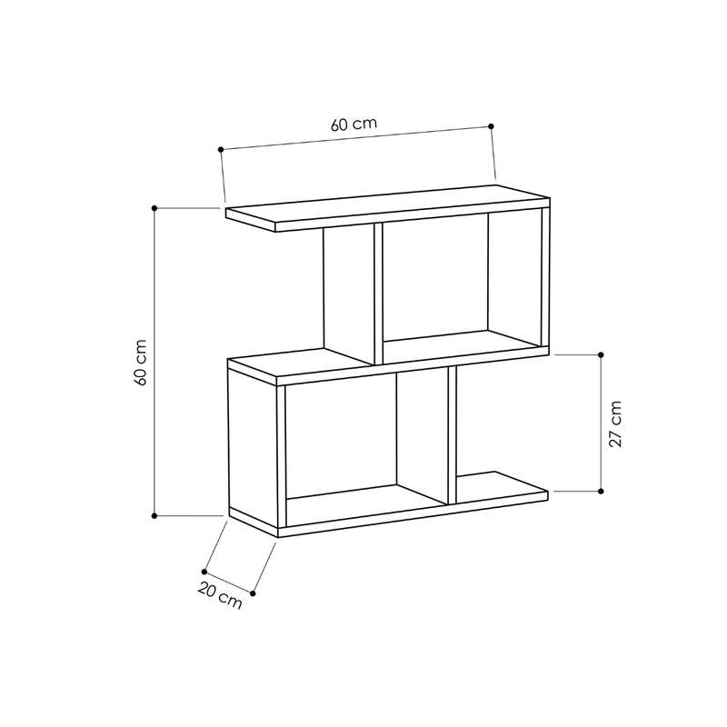 HomeMania Side Table - Retro Grey