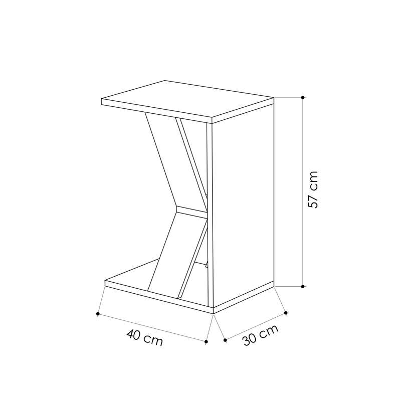Naze Side table - Light Mocha