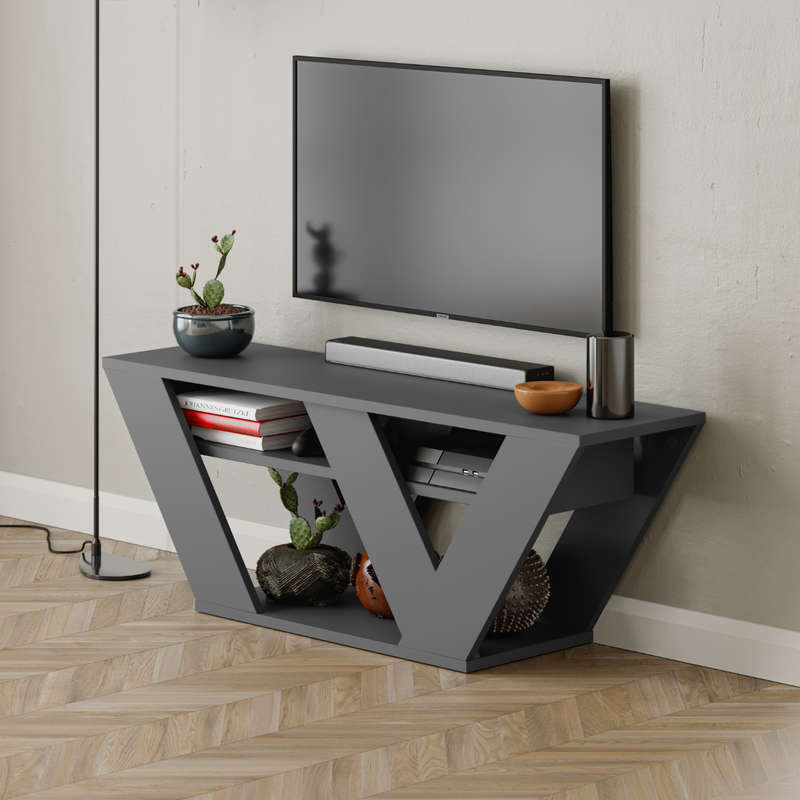 Pipralla Tv Stand - Anthracite