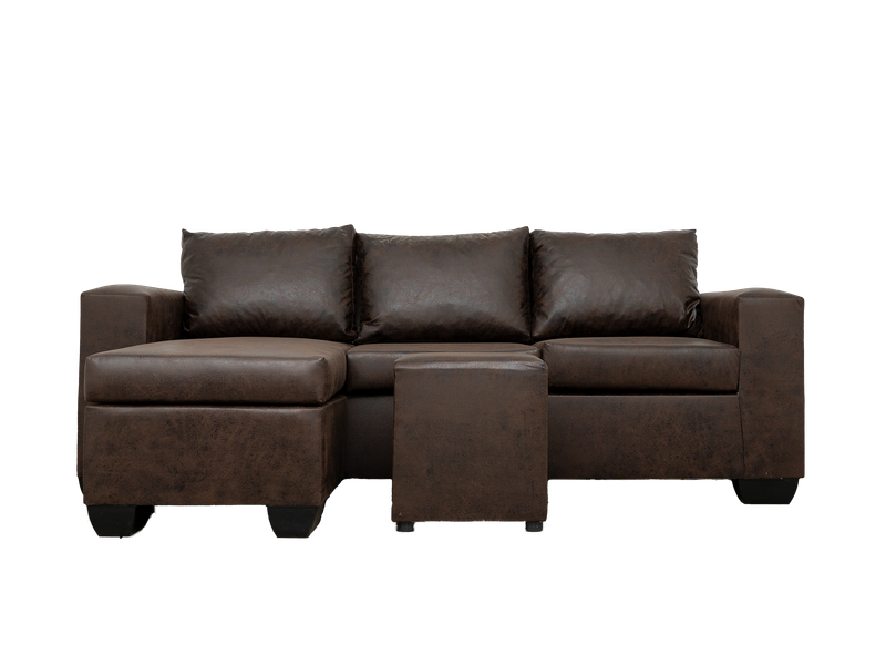 Andre 3 Seater Couch  Buffalo Brown