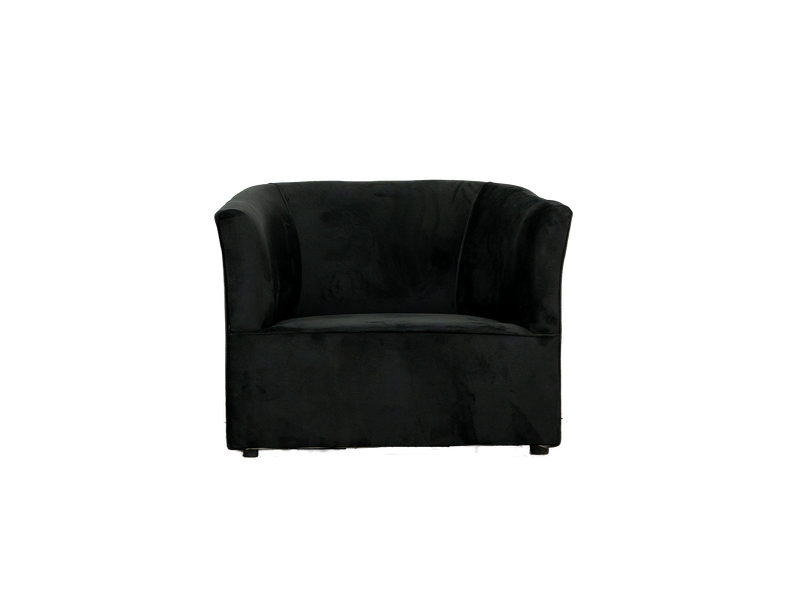 Prince Tub Chair - Velvet Black
