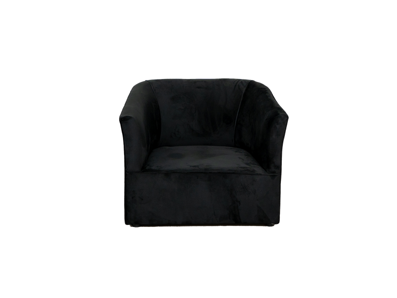 Prince Tub Chair - Velvet Black