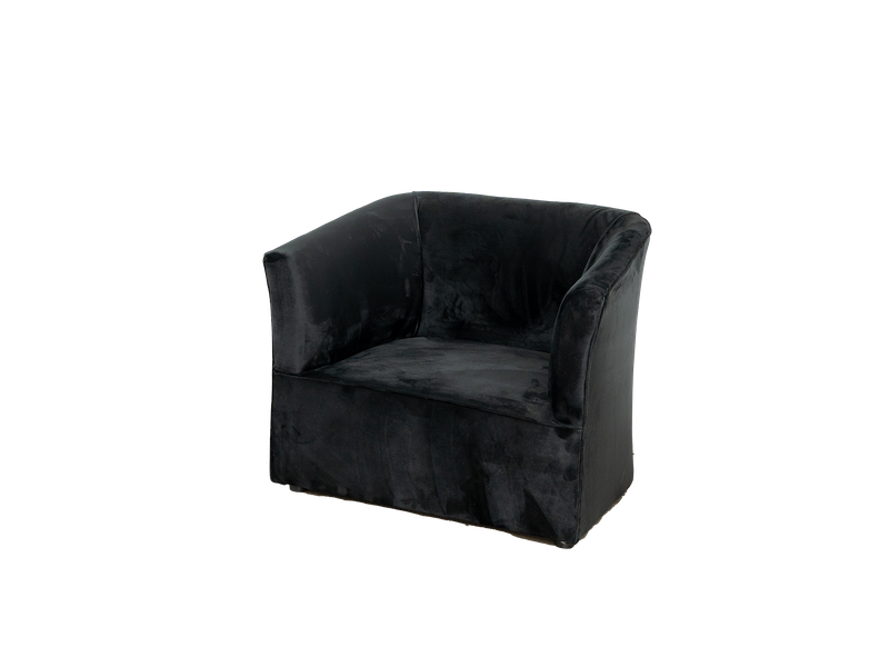 Prince Tub Chair - Velvet Black