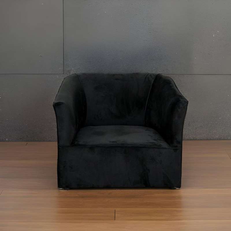 Prince Tub Chair - Velvet Black