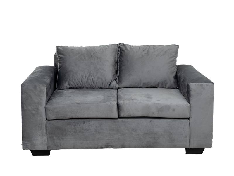 Dimension 2 Seater Couch  Velvet Grey