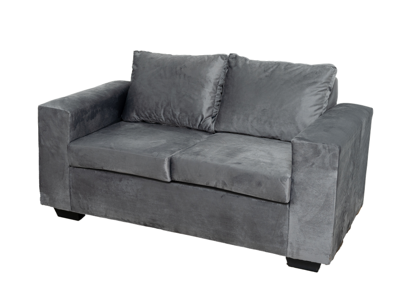 Dimension 2 Seater Couch  Velvet Grey