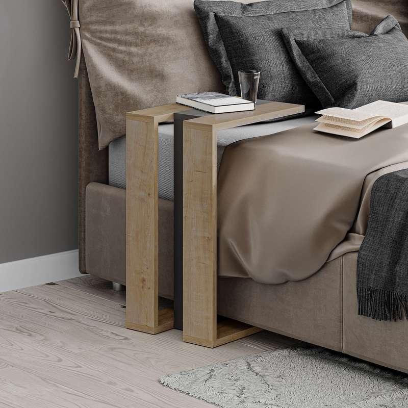Muju Side Table Sapphire Oak-Sapphire Oak Sapphire Oak