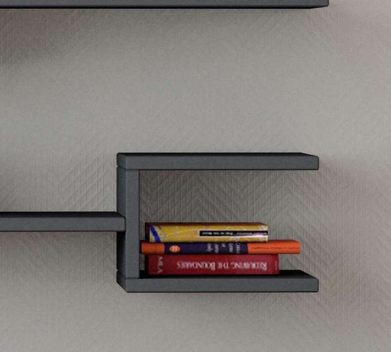 Fork Shelf Set Anthracite
