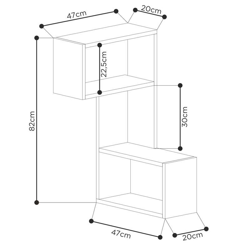 Part Corner Shelf Anthracite