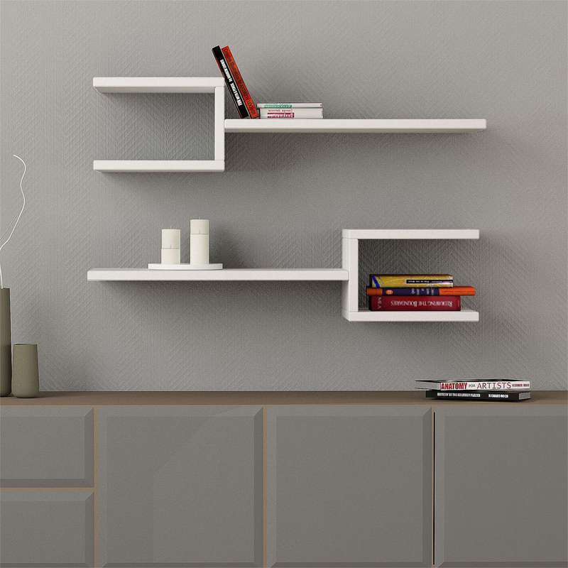 Fork Shelf Set White
