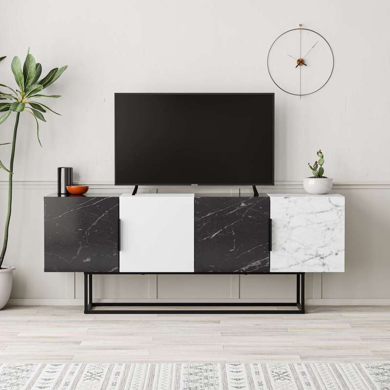 Tontini Tv Stand - Bendir - White - Bendir - Carrara