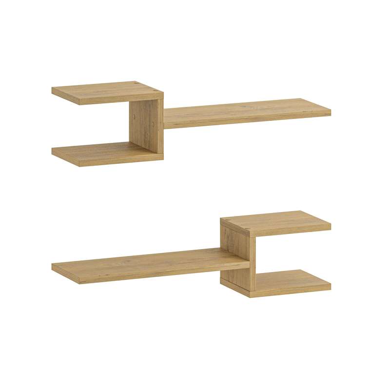 Fork Shelf Set Sapphire Oak