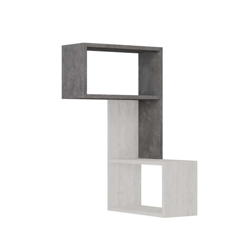 Part Corner Shelf Retro Grey - Ancient White
